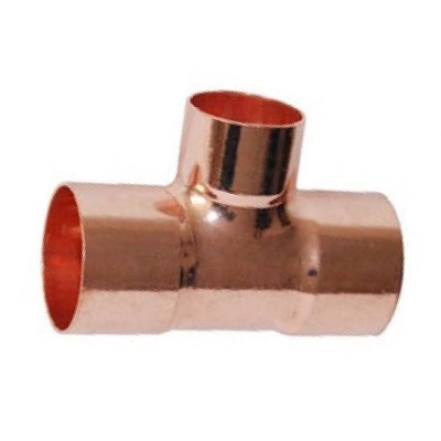 Tee Connection 3 Way Refrigeration Copper Elbow Press Connector Plumbing Copper Fitting