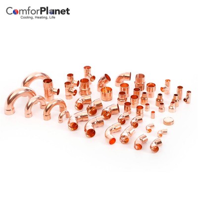 Hvac Refrigeration Parts Copper Fittings Copper Pipe Fitting For Refrigerator And Air Conditioning