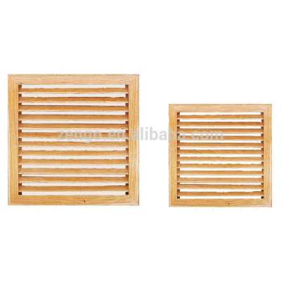 Floor ceiling sidewall ventilating and application 1WB Wooden return air grille HVAC Air systems